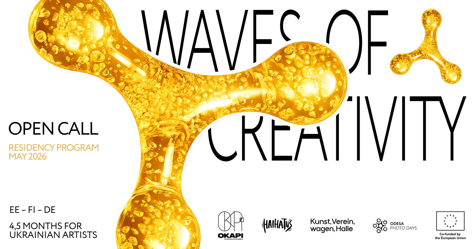 Оголошуємо open call на участь у міжнародній резиденційній програмі Waves of Creativity